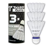 Volani da badminton TALBOT TORRO Tech 350 Medium, 3 pezzi, bianchi