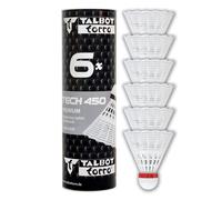 Volani da Badminton Tech 450 Lattina 6 Pezzi in Nilon Premium