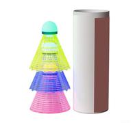 Volani LED Glow Badminton 3pcs 6pcs 12pcs Pack per Twilight Play Nylon Skirt PU Head Shape Retention Balanced Flight Performance (confezione da 3)