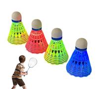 Volani Luminosi - Set Di Volani A LED Da 4 Pezzi Per Allenamento E Sport Attrezzatura Per Esercizi Per Principianti Giardino All'aperto | Adulti Bambini Attività Divertenti Al Coperto, Badminton Notti