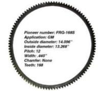Volano Frizione Anello Ingranaggio PIONIERI FRG 168S