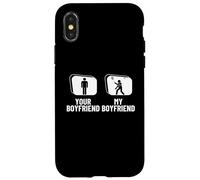 Volano Il Tuo Fidanzato Il mio Fidanzato Divertente Badminton Custodia per iPhone X/XS