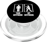 Volano Il Tuo Fidanzato Il mio Fidanzato Divertente Badminton PopSockets PopGrip per MagSafe