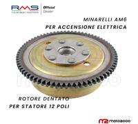 VOLANO ROTORE DENTATO PER STATORE 12 POLI MINARELLI AM6 AVVIAMENTO ELETTRICO