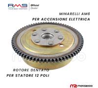 VOLANO ROTORE DENTATO STATORE 12 POLI MINARELLI AM6 PER APRILIA RX 50 1989 2006