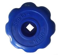 Volante a cilindro in PVC 8 x 8 mm per ossigeno per valvola argon PVC (blu)