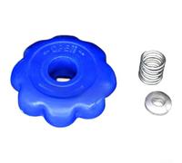 Volante a cilindro in PVC 8 x 8 mm per ossigeno per valvola argon PVC (set blu)