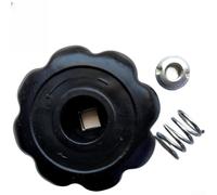Volante a cilindro in PVC 8 x 8 mm per ossigeno per valvola argon PVC (set nero)