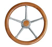 Volante A inox/teak 350 mm Sterzo - Timoneria - 1 PZ Osculati - 45.135.05