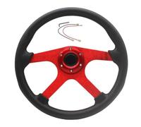 Volante a Tre Razze in Poliuretano Volante con Pulsante Clacson Resistente