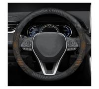 volante auto Accessorio Per Toyota Per Land Cruiser Per Prius Per Harrier Bz3 Bz4 Coprivolante Auto(L'arancia di carbonio)