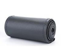 Volante Auto Coprivolante Cucito A Mano 36-40 Cm Treccia in Pelle Fai-da-Te sul Filo con Aghi Copristerzo per Auto Coprivolanti Auto (Colore : Gray 38cm 1)