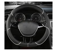 Volante Auto Coprivolanti Per Fiat 500X Per Cross/Per City Cross SUV 2018-2024+ Coprivolante Per Auto Ultrasottile In Pelle E Fibra Di Carbonio(BlackWhite,O)