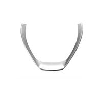 Volante auto Per B&MW Serie 1 3 F20 F30 F34 3GT 320i 328i 2013-2018 2019 Coprivolante Per Auto Adesivo Per Interni Parti interruttore di controllo sensore angolare(ARGENTO)