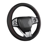 volante auto Per Citroen Per Jumper Per Saxo Per Jumpy In Pelle Auto Coprivolante Protector Antiscivolo Cover(1 pz Nero Rosso)