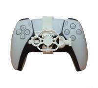 Volante compatto 3D da gioco di corse progettato per PS5 con simulazione di guida realistica e gameplay dinamico (bianco)