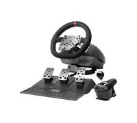 Mars Gaming MWH-RSX, Volante SimRacing Con Force Feedback e Doppio Motore, Set 3 Pedali Resistenza Progressiva, Leva del Cambio a H e 12 Marce, 14 Pulsanti Personalizzabili, PC/PS4/Xbox Series X|S