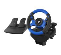 GENESIS SEABORG 350 Nero, Blu USB Sterzo + Pedali Nintendo Switch, PC, PlayStation 4, Playstation 3, Xbox 360, Xbox One