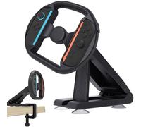 Volante controller per Nintendo Switch 2nd Gaming Racing Wheel, attacco da tavolo con 4 ventose da tavolo e base a bullone aggiornata - per Jo-Con - Maggiore stabilità per giochi di corse coinvolgenti