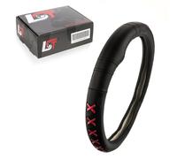 Volante Copri Custodia Ø 38x9 CM 15x3,5 Pollici Nero Rosso per Porsche Kramer