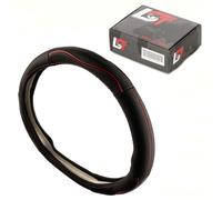 Volante Copri Volante Custodia Ø 38x9 CM 15x3,5 Pollici Nero Rosso per Skoda