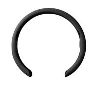volante Coprivolante Auto In Pelle Scamosciata Ultra Sottile Per Tesla Per Model 3 Per Model Y Per Model S Accessori Interni Coprivolante Auto(Black-Leather)