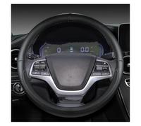 Volante Coprivolante Coprivolante In Microfibra Per Auto Per Hyundai Per Elantra 4 2016-2018 Per Solaris 2017 Per Accent Per Verna 2018 Accessori Auto Interno(Nero)