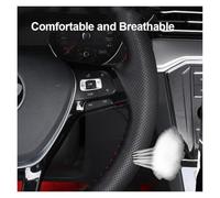 volante Coprivolante In Microfibra E Pelle Per VW Per Seat Per Leon Per Golf 4 IV Per Passat Per B5 Per Polo Per Skoda Coprivolante Auto(Yellow Thread)