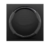 volante Coprivolante In Pelle Scamosciata Fibra Carbonio Per Mitsubishi Per Pajero Per Asx Per Colt Per Lancer EX X L200 Per Triton coprivolante(Nero)