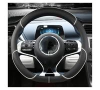 Volante Coprivolante Per BYD Per Dolphin Per Atto3 Per Atto 3 EV Per Yuan Per Plus 2022 2023 Coprivolante Sportivo In Microfibra A Forma Di D Per Auto Accessori(White)