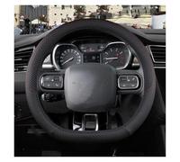 Volante Coprivolante Per Citroen C3/C3 Per Picasso Per Aircross Per Pluriel DS3 DS5 9 Colori Coprivolante Per Auto In Pelle PU Antiscivolo Accessori Per Auto Coprimanubrio Auto(D shape Black)