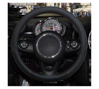 Volante Coprivolante per Mini per Cooper One per Clubman per Countryman per Clubvan Coupe Coprivolante in Pelle per Auto Accessori per Auto Copri Volante(Nero)