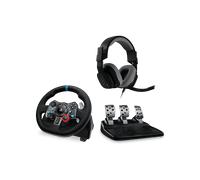 Volante e pedaliera simulatore guida G SERIES Bundle G29 + Astro A10 Black 991 000486