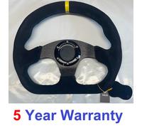 Volante D In Pelle Nero Racing Race Track Drift 330MM Formular