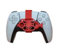 Volante da corsa, 3D Mini Computer Racing Game Controller Volante, per PS5, Giallo, Rosso, Verde, Bianco Quattro Colori (rosso)