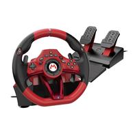 Volante da corsa cablato HORI Mario Kart Racing Wheel Pro Deluxe per Nintendo Switch 2 28 cm Rosso e nero - Nouvo