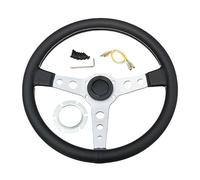 Volante da corsa JDM universale in pelle nera da 14 pollici compatibile con il gioco(Style A)