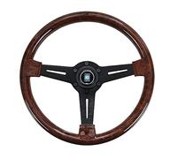 Volante da Corsa Movimenti di sterzo da corsa in legno retrò da 14 pollici universale da 14 pollici for la deriva ADDOMINALI Volante sportivo(A)