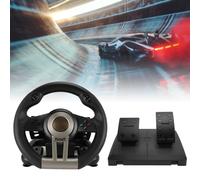 Volante da corsa USB universale con pedaliera per PS3, rotazione di 180, ABS, 26 cm