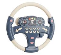 Volante Da Gioco - Giocattolo Da Guida Da 25 Cm | Volante Simulato Per Auto Con Effetti Sonori Per L'educazione Precoce Del Bambino, Giocattolo Didattico Ricaricabile Per Attacco Al Passeggino, Bambin