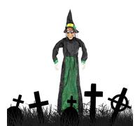 volante di Halloween - Ciondolo lampeggiante con occhi LED e suoni spaventosi - accessorio per casa infestata spaventosa per cortile, classe, ballo mascherato, carnevale, ingresso