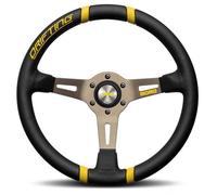 Volante Drifting nero/giallo 350 mm