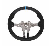 Volante Flat Bottom Nappa per M Performance, sostituzione per M5 M6 F10 F12 F13 F06, centro segnato blu - Design sportivo, impugnatura ergonomica, ideale per Serie 5/6 / 7 LCI (Pelle blu torna al