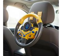 Volante Giocattolo con Suoni e Luci Rotazione a 360 Gradi per Auto, Passeggino