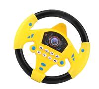 Volante Giocattolo - Controller di Guida Simulata | Gioco Interattivo per Seggiolino Auto | con Musica, Luci e Base a Vëntosa destinato ai Bambini Piccoli & Grandi, Regalo Educativo Precoce