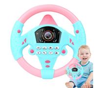 Volante giocattolo: modello volante per bambini piccoli, gioco di guida, giocattolo con suono di educazione precoce, volante falso con ventosa per vacanze di compleanno