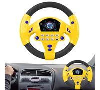 volante giocattolo per bambini, volante per bambini da auto con Suoni e Luminosi, Simulatore di Guida, Finta Guida Giocattoli Educativi Per Bambini