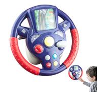 Volante giocattolo - Simulatore di guida, Volante giocattolo | educativo per la prima infanzia con luci e musica, Console di guida finta per apprendimento interattivo, divertimento, attività a