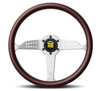 Volante Gran Prix zebrano/argento 350 mm