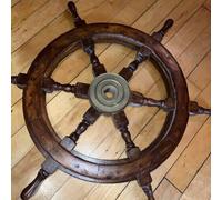 Volante in legno 24" nave da barca marittima capitani nave da spiaggia nautica